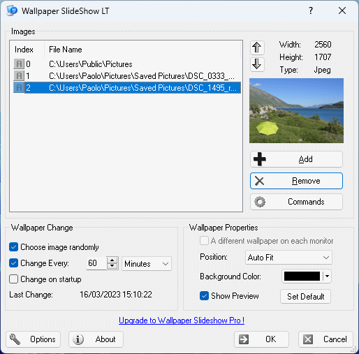 Wallpaper Slideshow LT Windows 11 download