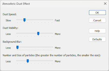 Atmospheric Dust Effect