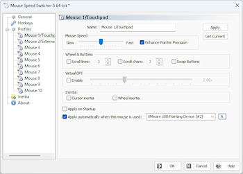 Mouse Speed Switcher 5.0 Released - Virtual DPI, Inertia, Dark Theme