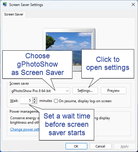 Windows Display Applet