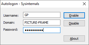 Windows autologon