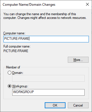 Windows computer name