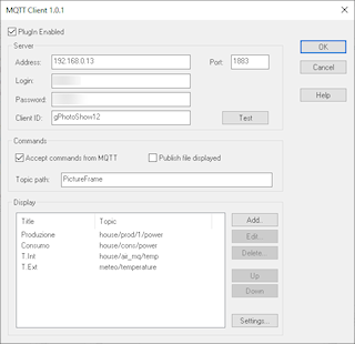 Digital Picture Frame - MQTT Main