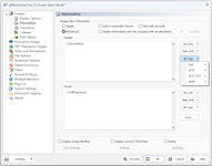 Information Advanced Settings
