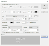 Text Settings