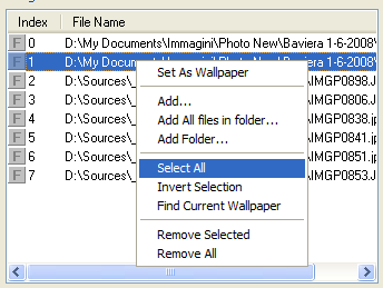 Context menu